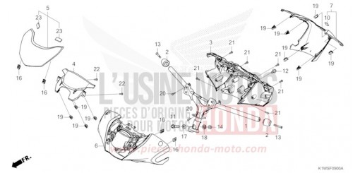 TUYAU DE GUIDON/REVETEMENT DE GUIDON SH350ASS de 2025